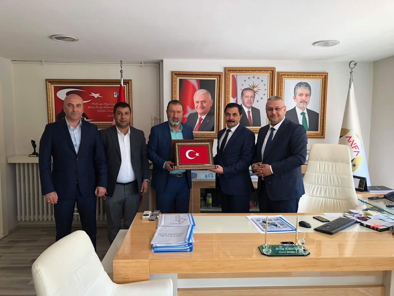 Ankara Büyükşehir Belediyesi ANFA Güvenlik Genel Müdürümüz Metin KIRATLI Bey’i makamında ziyaret ettik