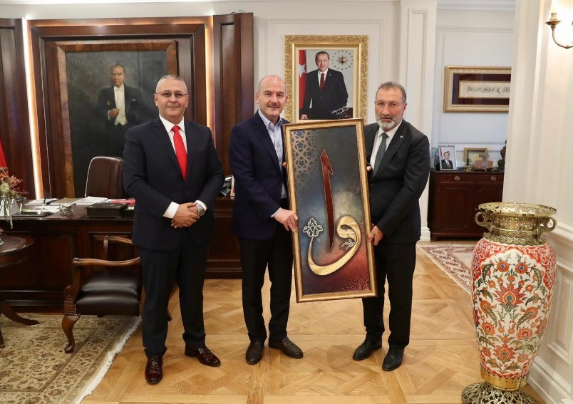 Genel Başkanımız Ömer YILMAZ, İçişleri Bakanımız Sayın Süleyman SOYLU’yu Makamında Ziyaret Etti.