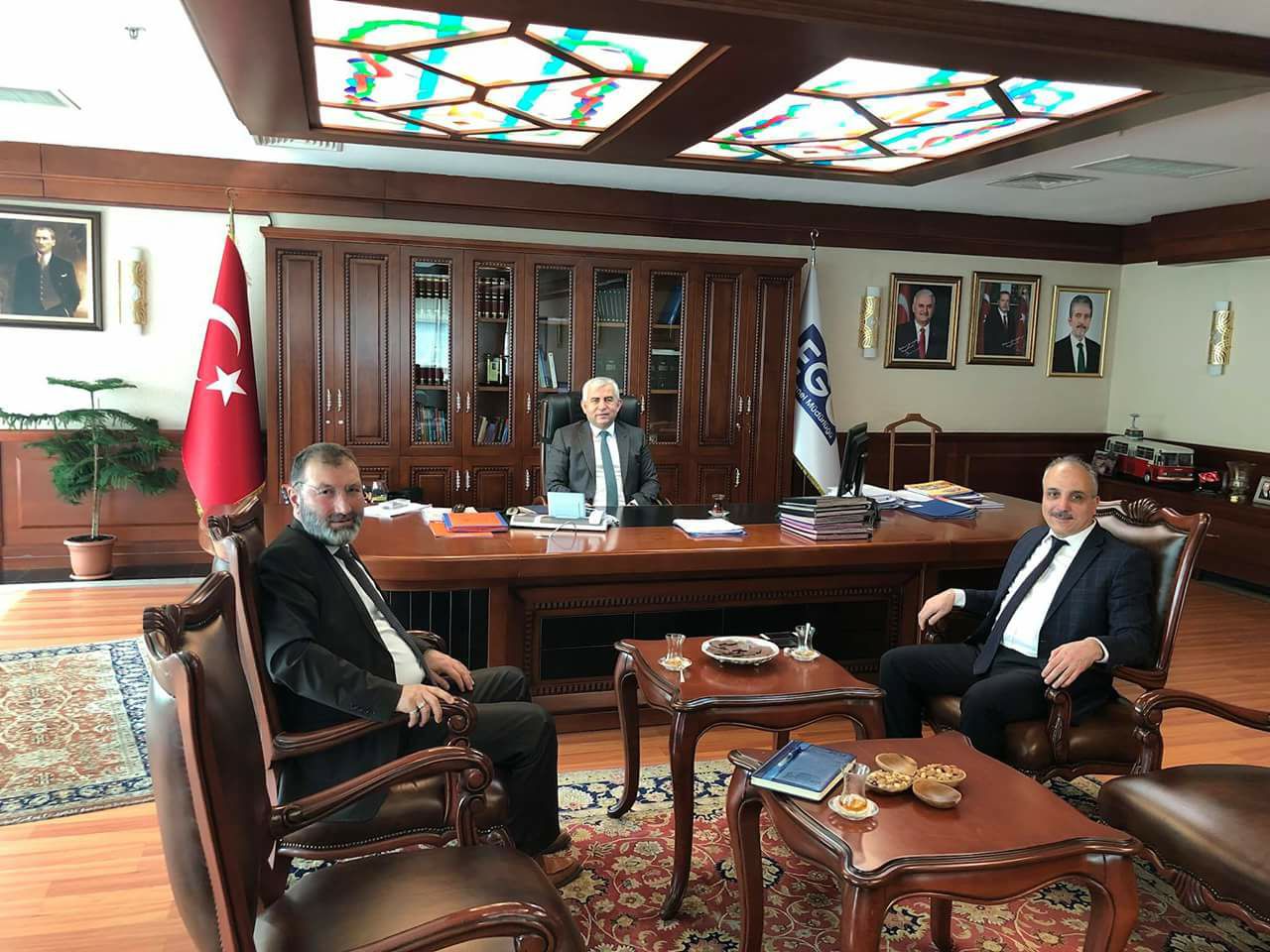 Ankara Büyükşehir Belediyesi EGO Genel Müdürü Balamir GÜNDOĞDU Bey’i Makamında ziyaret ettik.